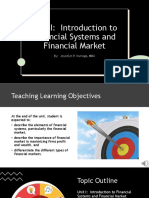 3 - Unit I - Introduction To Financial Systems and Financial Market