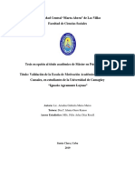 Validación de La Escala de Motivación Académica y Atribuciones Causales, en Estudiantes de La Universidad de Camagüey