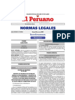 Normas Legales: Dición Xtraordinaria