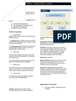 M1 - Introduction To Valuation Handout