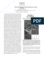 Substrate-Enhanced Electroless Deposition of Metal Nanoparticles On Carbon Nanotubes