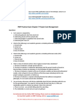 PMP Chapter-7 Test - Project Cost Management