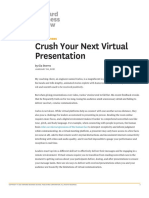 Crush Your Next Virtual Presentation