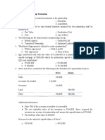 Peer Quiz No.1: Partnership Formation: Total