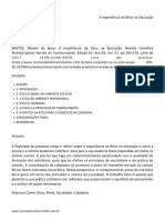 ARTIGO-A Importância Da Ética Na Educação 2017