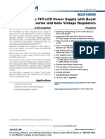 Automotive TFT-LCD Power Supply With Boost Converter and Gate Voltage Regulators