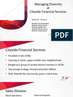 Managing Diversity at Cityside Financial Services: Section E - Group 3