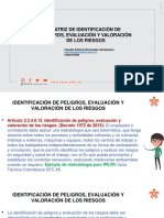 Matriz de Identificación de Peligros, Evaluación Y Valoración de Los Riesgos