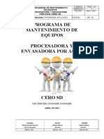 Manual de Mantenimiento Agua Cero SD