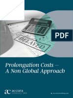 Prolongation Costs - A Non Global Approach