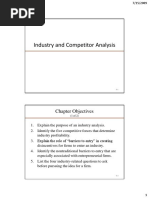 Industry and Competitor Analysis: Chapter Objectives