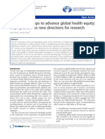 Overcoming Gaps To Advance Global Health Equity: A Symposium On New Directions For Research