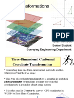 Computer Graphics - 3-Dimensional Transformations - Applied To Surveying