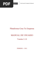 Manual de Usuario Crea Tu Empresa