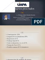 Los Sujetos Procesales Diapositivas