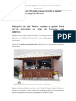 Franquia de Açaí - 05 Opções para Investir e Ganhar Dinheiro