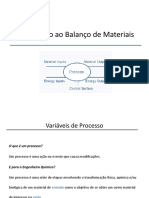 Aula 15 - Balanço de Material