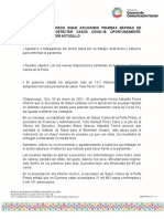 Gobierno Del Estado Sigue Aplicando Pruebas Rápidas de Antígeno para Detectar Casos Covid-19, Oportunamente: Gobernador Héctor Astudillo