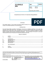 Surface Vehicle Standard: Comprehensive Life Test For 12 V Automotive Storage Batteries