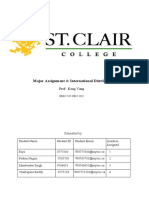 Major Assignment 4: International Distribution: Prof: Kong Vang