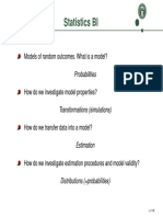 Statistics BI: Models of Random Outcomes. What Is A Model?