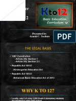 Deped Order 31, Series of 2012: Presented By: Arnold C. Teodoro