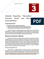 Material Properties, Thin-Walled Pressure Vessel and Stress Concentrations