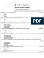 Department of Mechanical Engineering Me 8593 Dme Question Bank