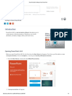 PowerPoint 2013 - Getting To Know PowerPoint