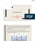 Electrodialysis: CEE 597T Electrochemical Water and Wastewater Treatment