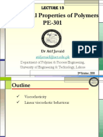 Mechanical Properties of Polymers PE-301: Atifjavaid@uet - Edu.pk