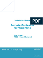 Remote Controller For Visionline: Installation Manual