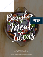 Busybees Meal Ideas