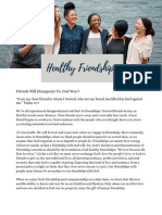 Healthy Friendships Handout 1