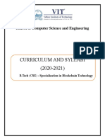 Curriculum and Syllabi (2020-2021) : School of Computer Science and Engineering