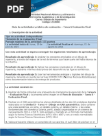 Guía de Actividades y Rúbrica de Evaluación - Tarea 6 - Evaluación Final