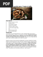 Recetas para COEJO Y COSTILLA