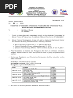 Dist Memo 01 S. 2019 SCHEDULE OF CHECKING OF SCHOOL YEAR END FORMS