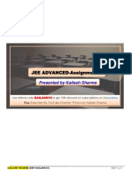 JEE ADVANCED-Assignment-3: Presented by Kailash Sharma