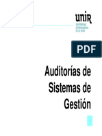 Auditorías de Sistemas de Gestión