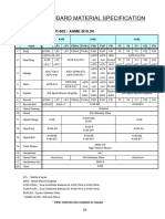 Standard Material Specification: Gate Valve - Api 602 / Asme B16.34