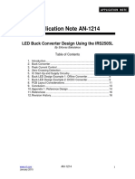 Application Note AN-1214: LED Buck Converter Design Using The IRS2505L