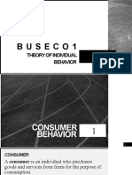 B U S E C O 1: Theory of Individual Behavior