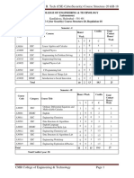 CMR College of Engineering & Technology (Autonomous) B. Tech (CSE-Cyber Security) Course Structure-20, Regulation-18