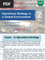 Operations Strategy in A Global Environment: Prof: Dr. Sadam Wedyan Student: AREEJ KHRAIM