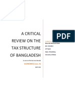 A Critical Review On The Tax Structure of Bangladesh