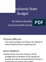 Pennsylvania State Budget: by Nathan Benefield Commonwealth Foundation