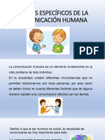 Rasgos Específicos de La Comunicación Humana