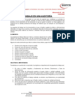 Memorando - Papeles de Trabajo en Una Auditoría