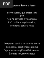 Compensa Servir A Jesus